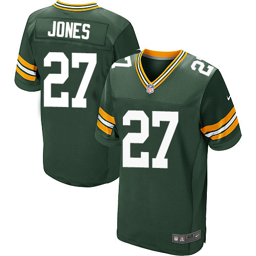 Nike Packers #27 Josh Jones Green Team Color Men's Stitched NFL Elite Jersey
